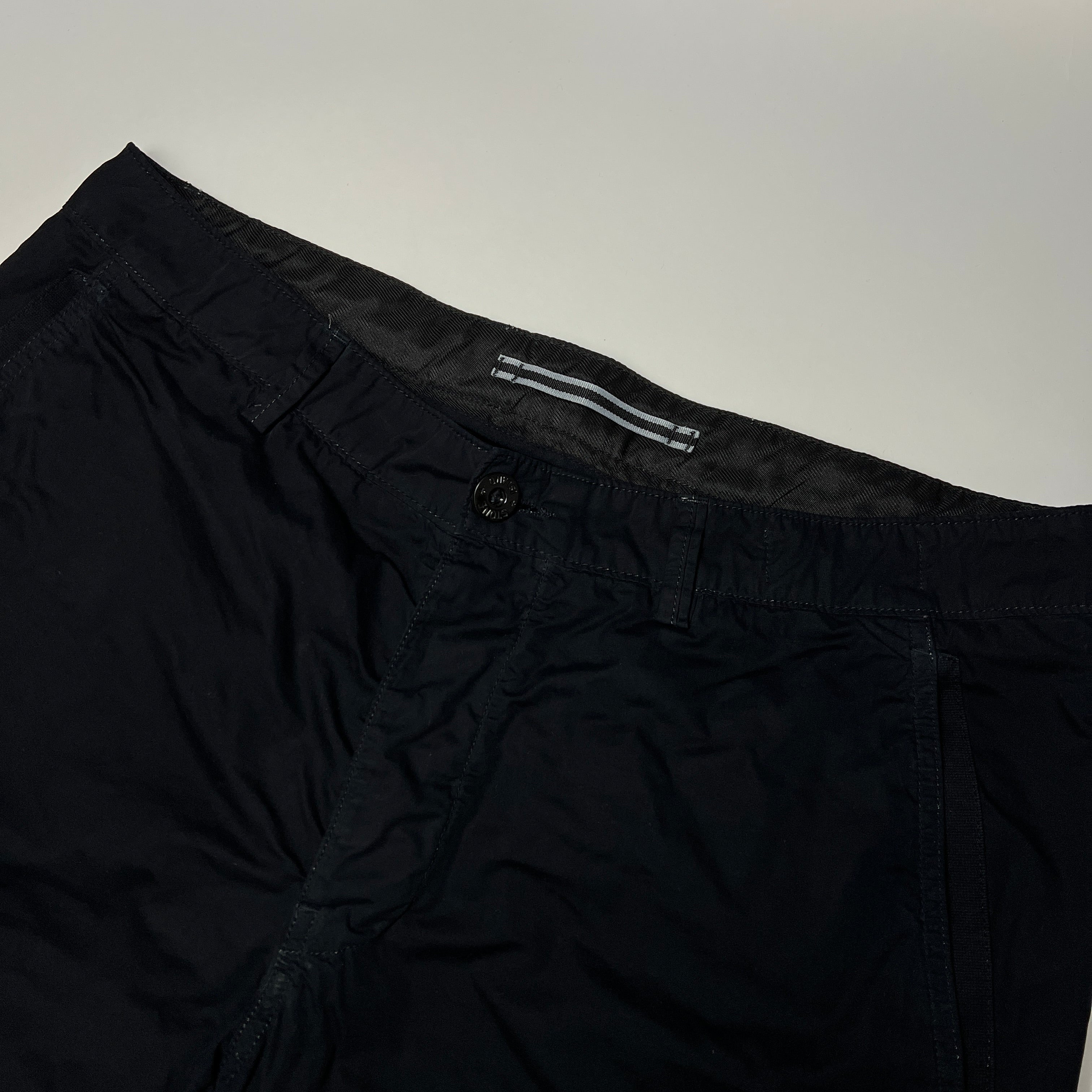 Stone Island Black Cargo Shorts W36