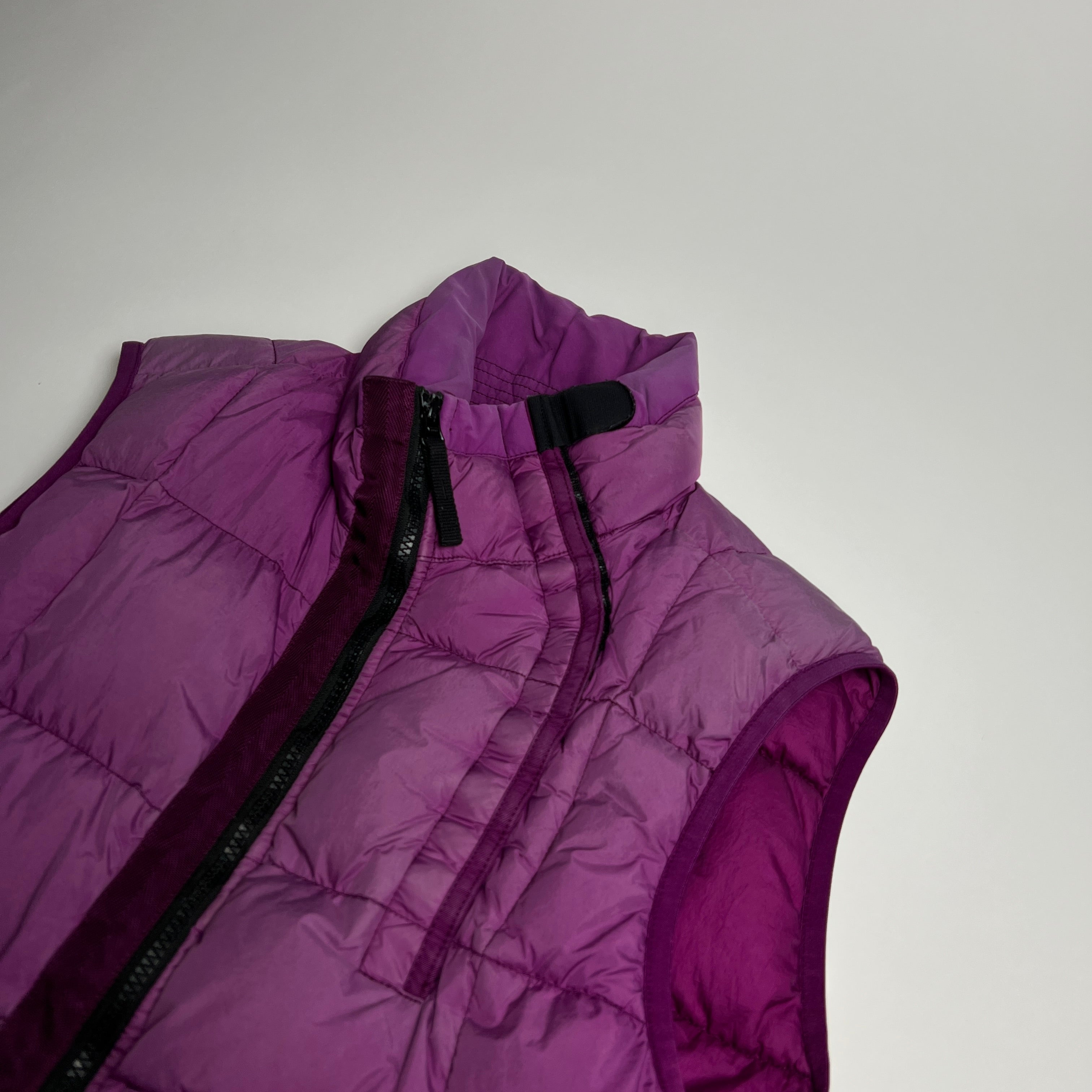 Stone Island Purple Down Gilet M