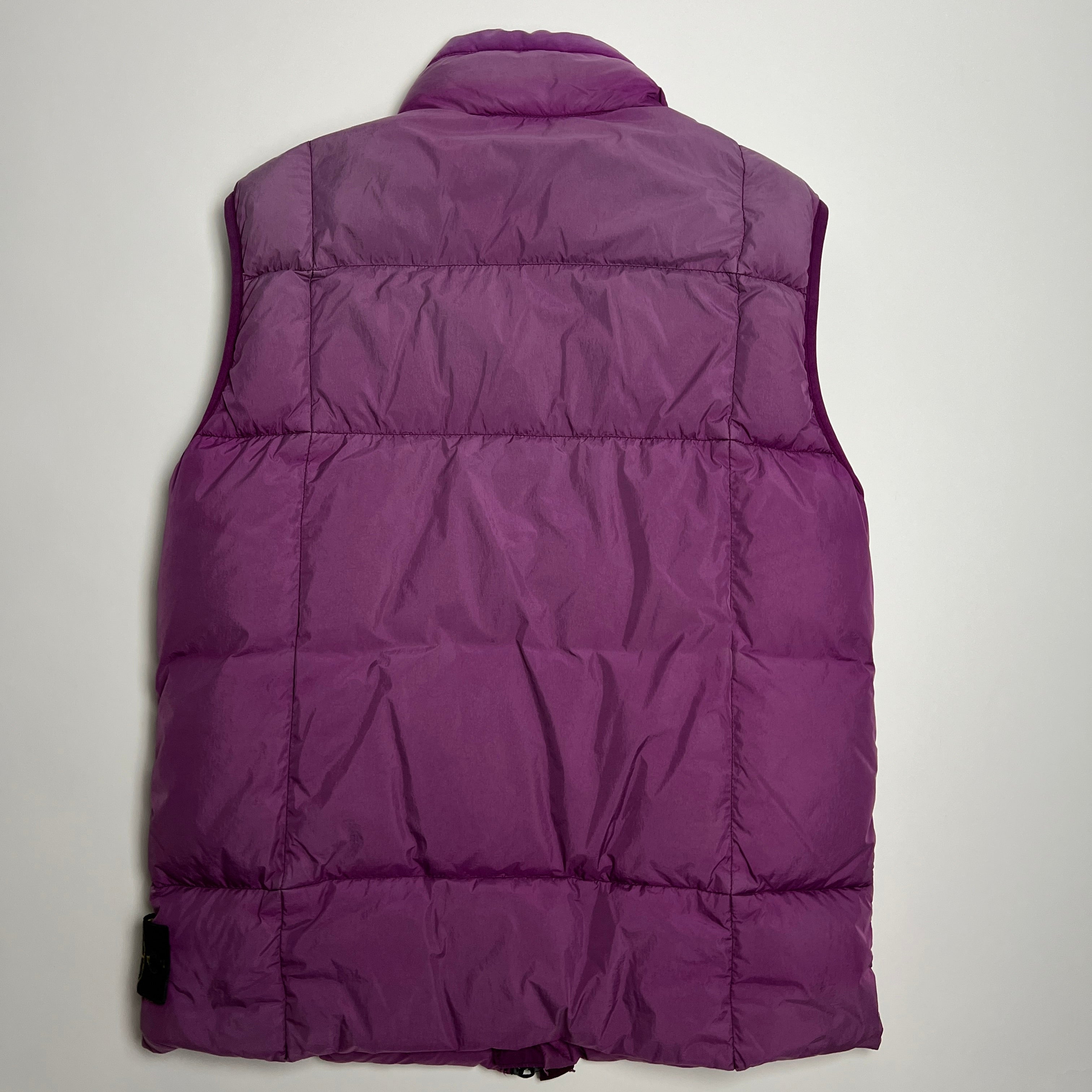 Stone Island Purple Down Gilet M