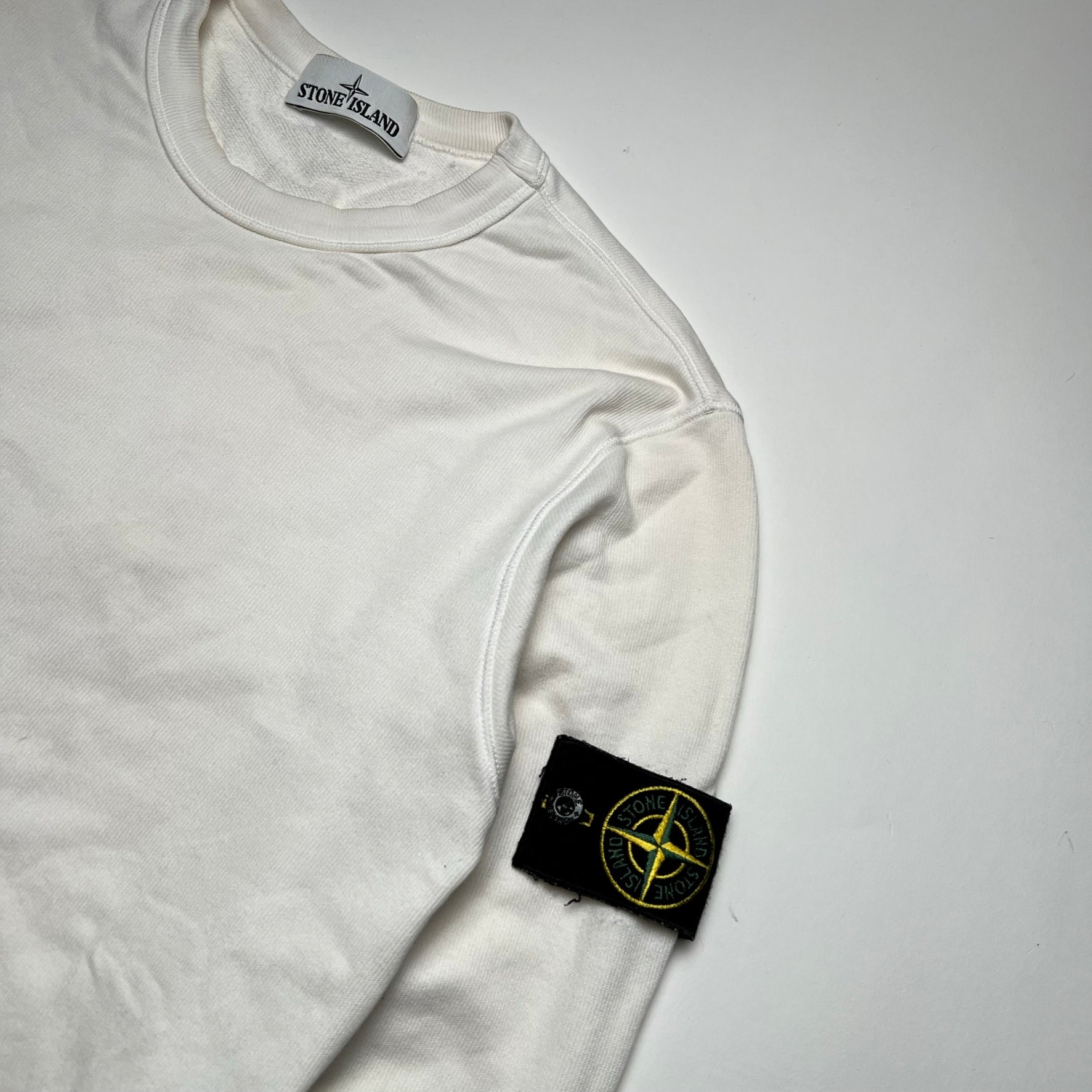 Stone Island White Crew M
