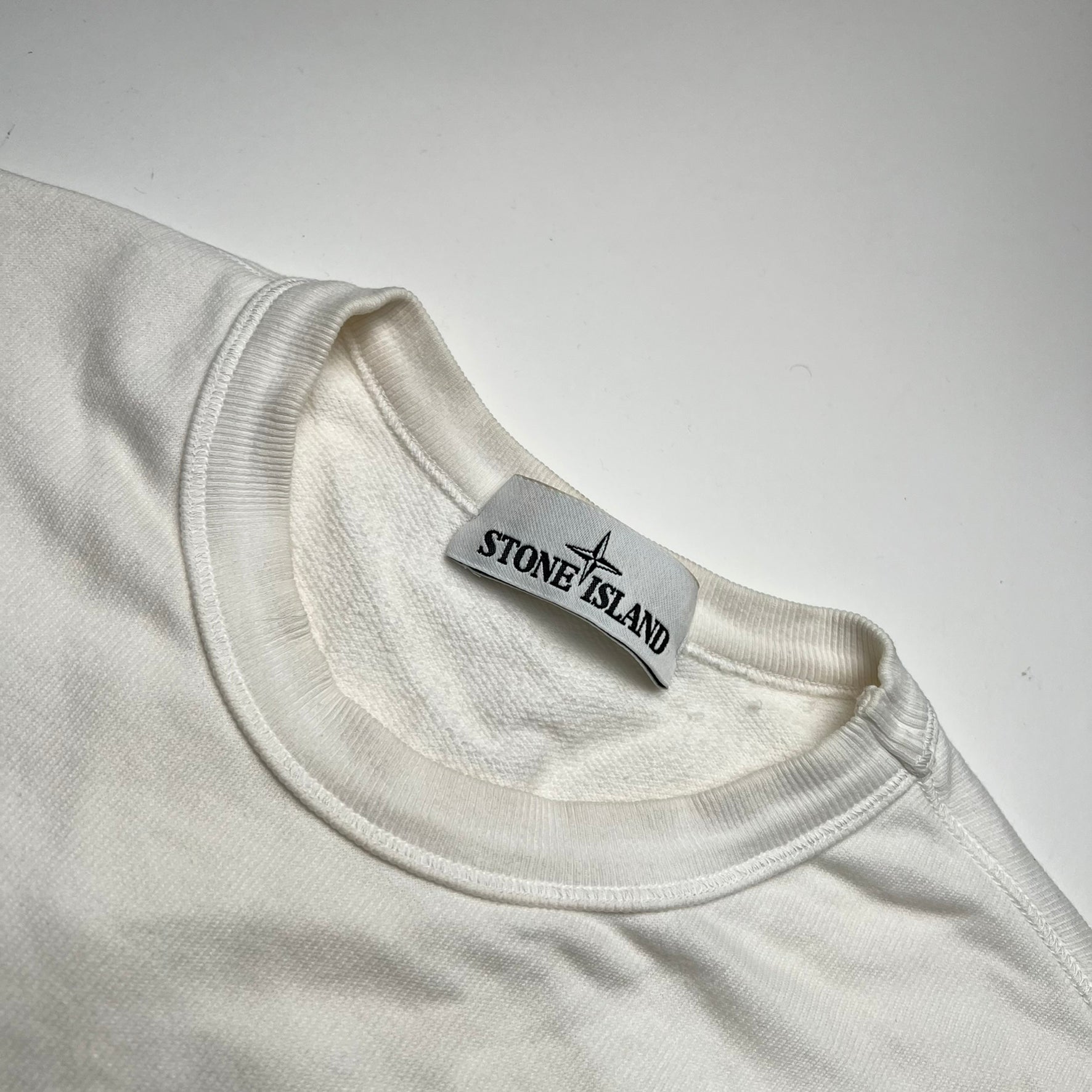 Stone Island White Crew M