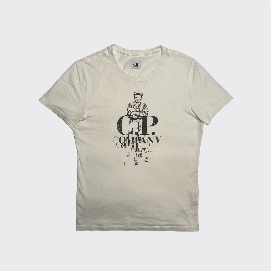 C.P. Company White Tee S