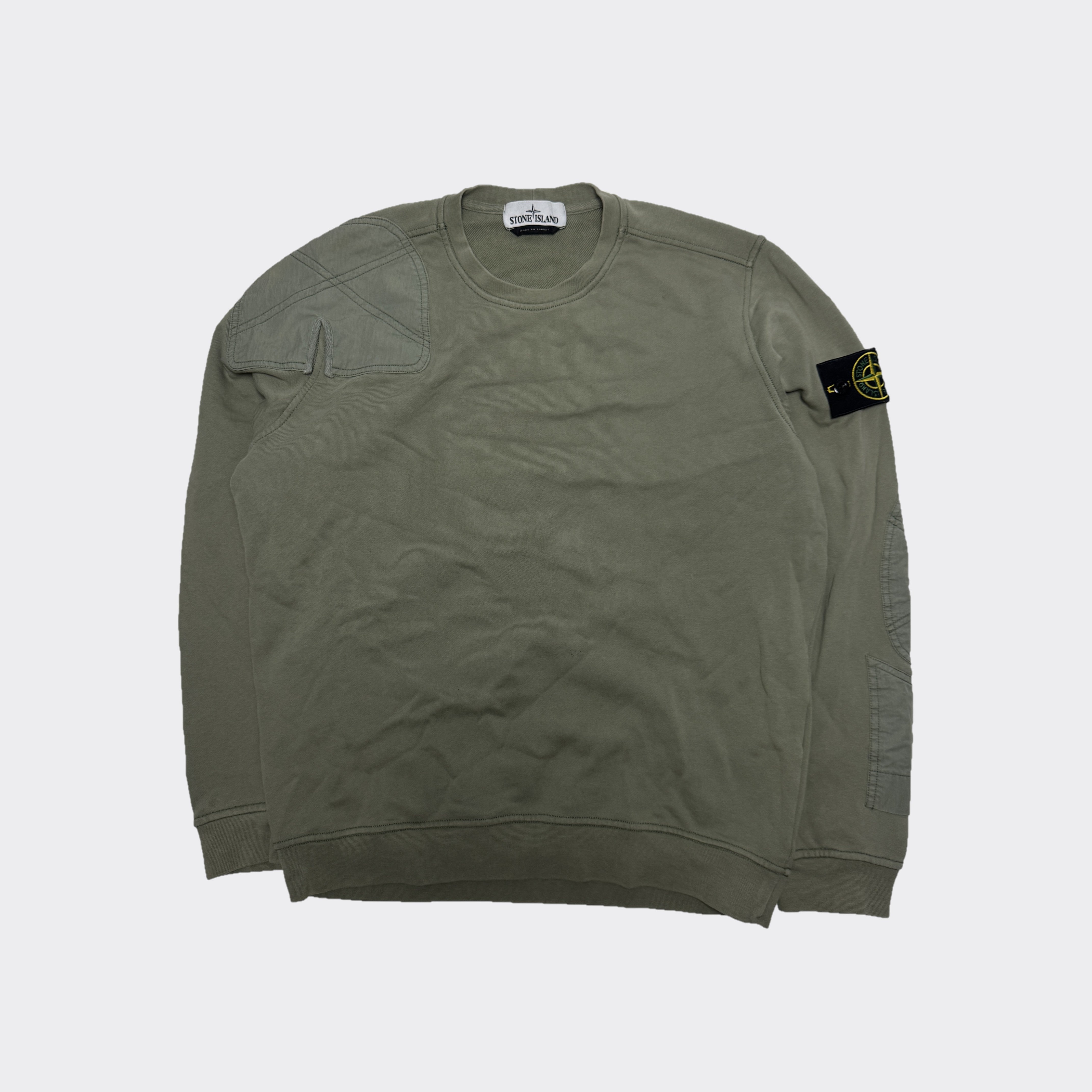Stone Island Green Crew M