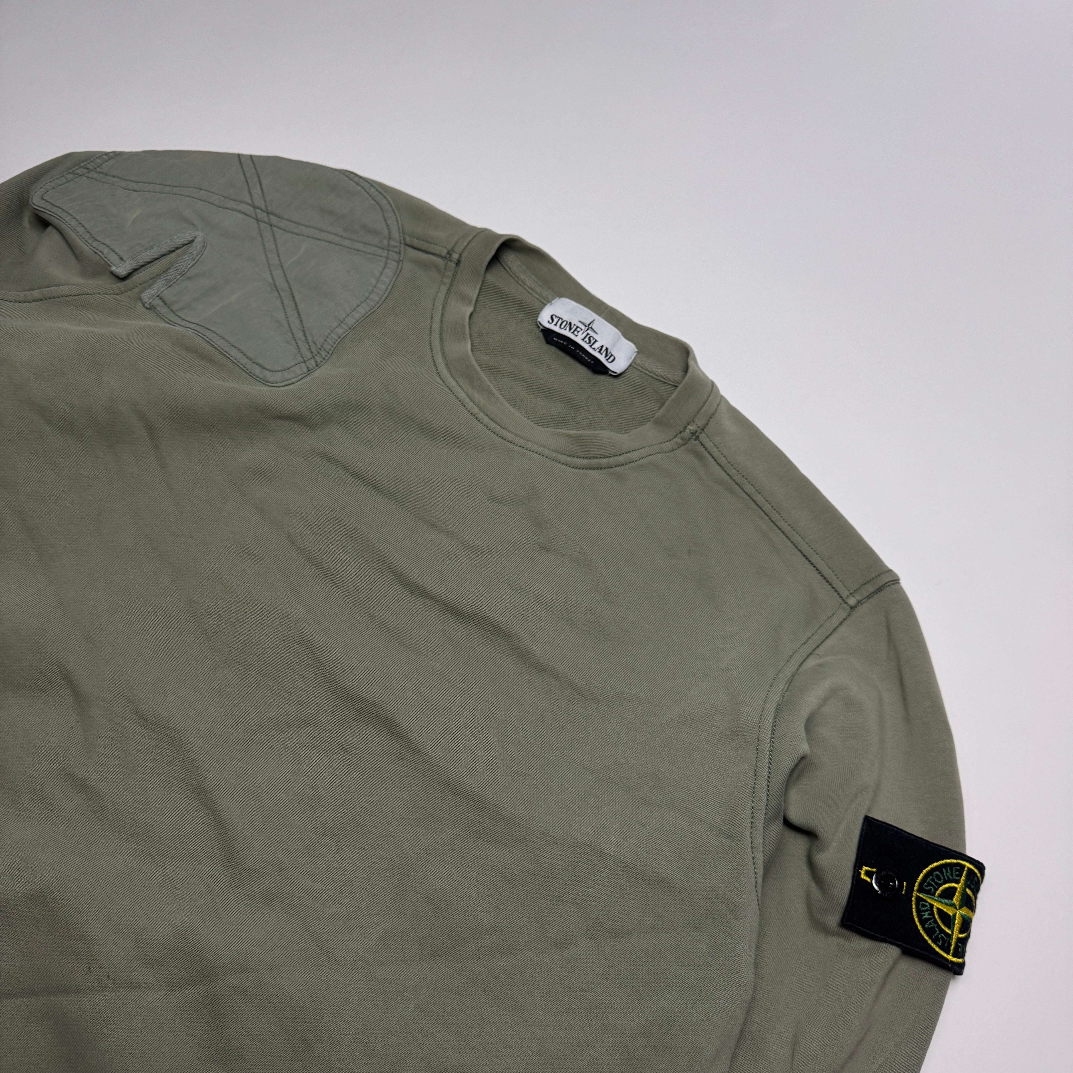 Stone Island Green Crew M
