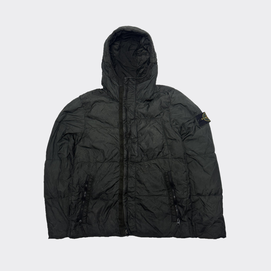 Stone Island Green Down Jacket S
