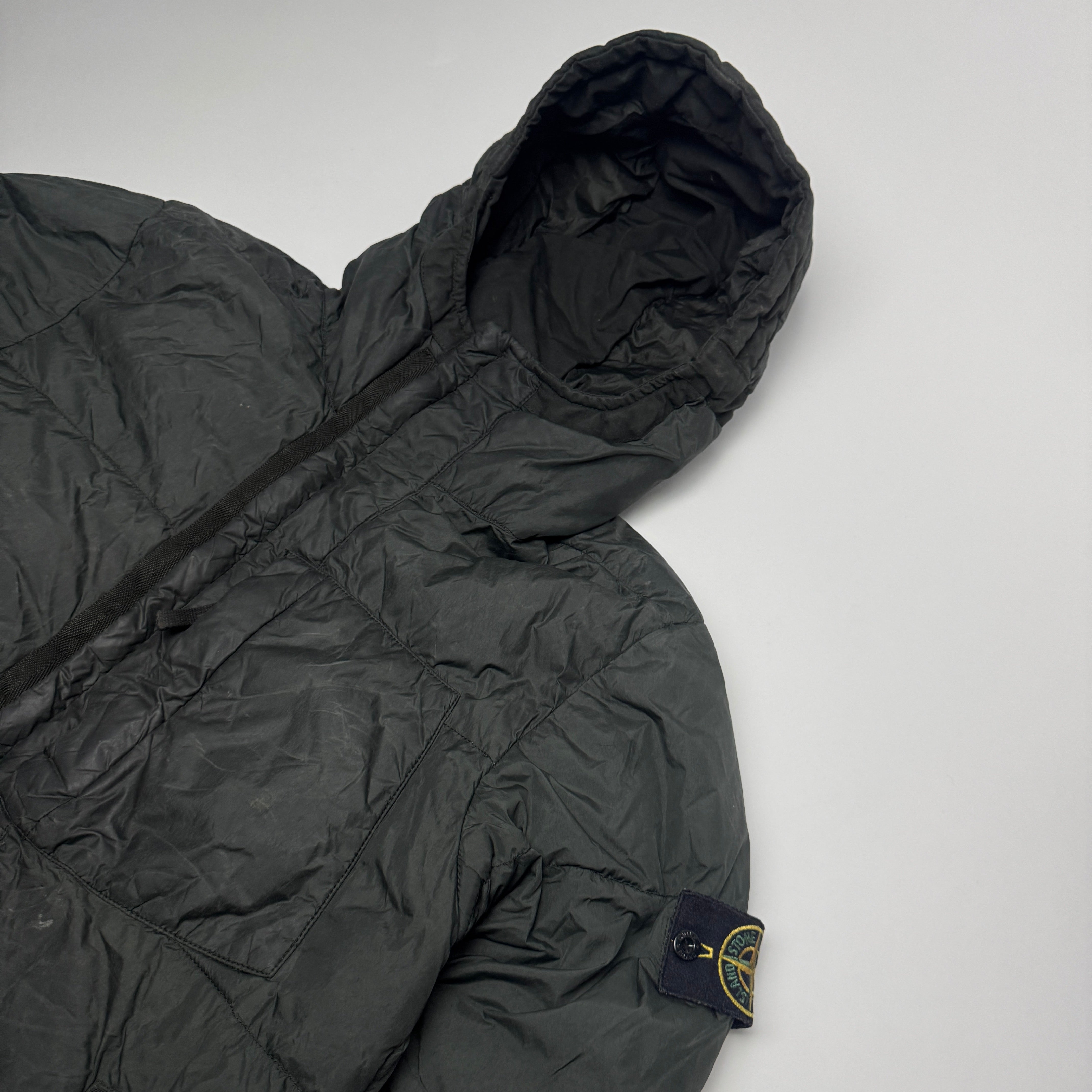 Stone Island Green Down Jacket S