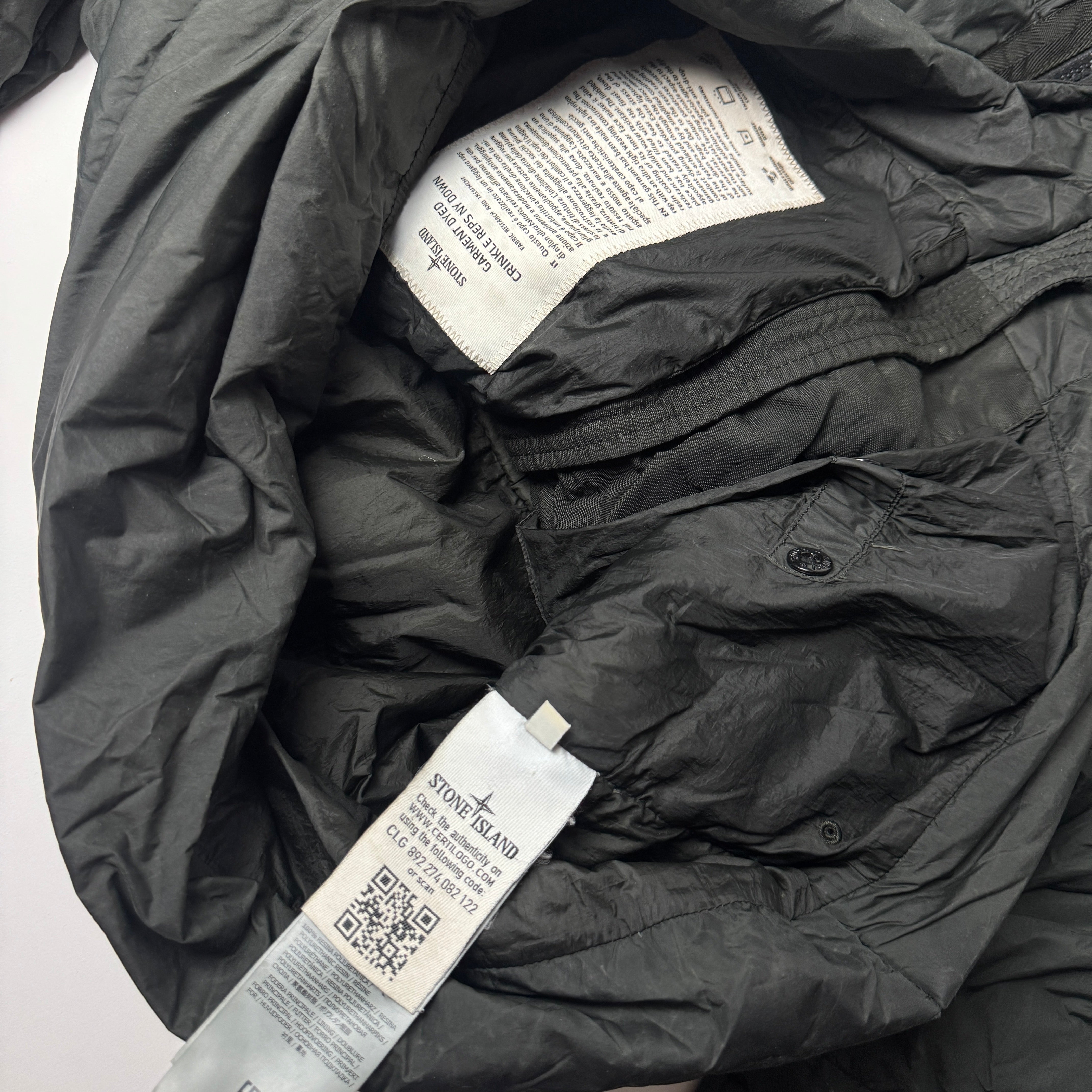 Stone Island Green Down Jacket S