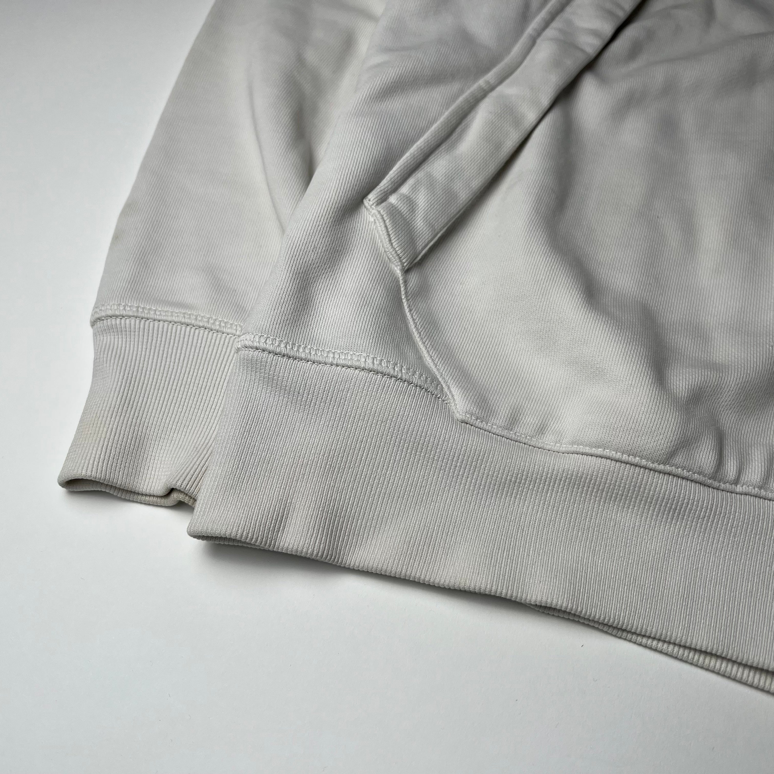 Stone Island White Hoodie L