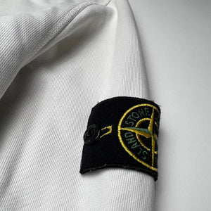 Stone Island White Hoodie L