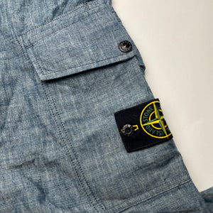 Stone Island Chambray Cargo Trousers W32
