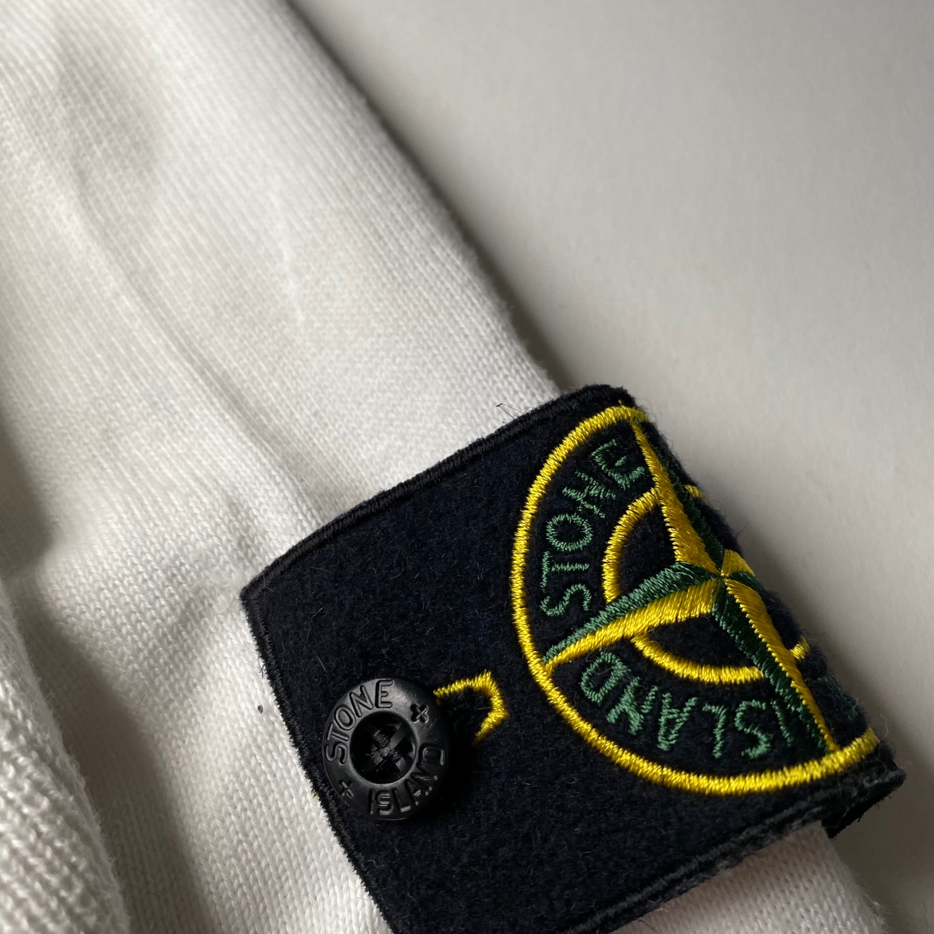 Stone Island White Crew L