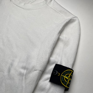 Stone Island White Crew L