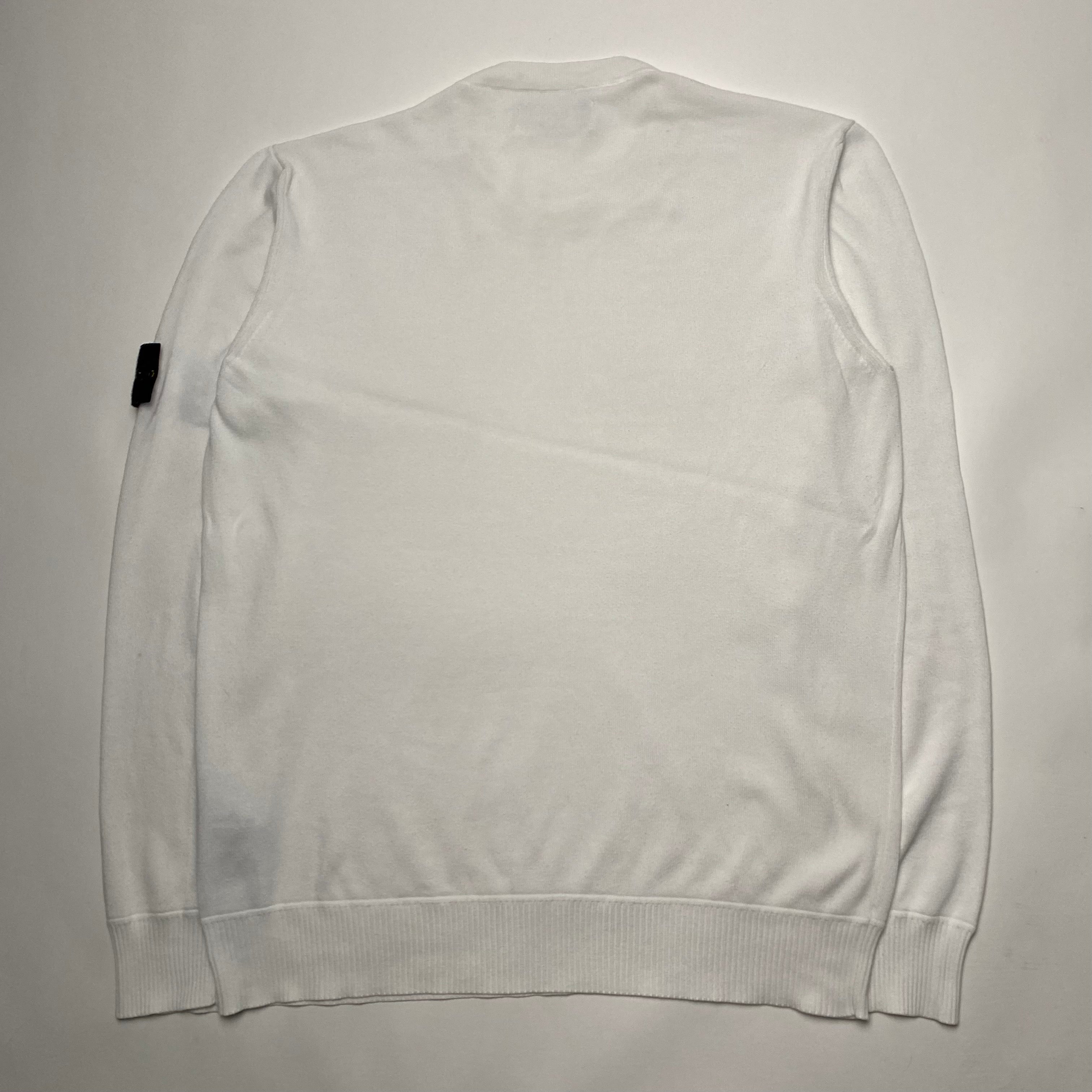 Stone Island White Crew L