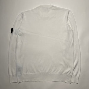 Stone Island White Crew L