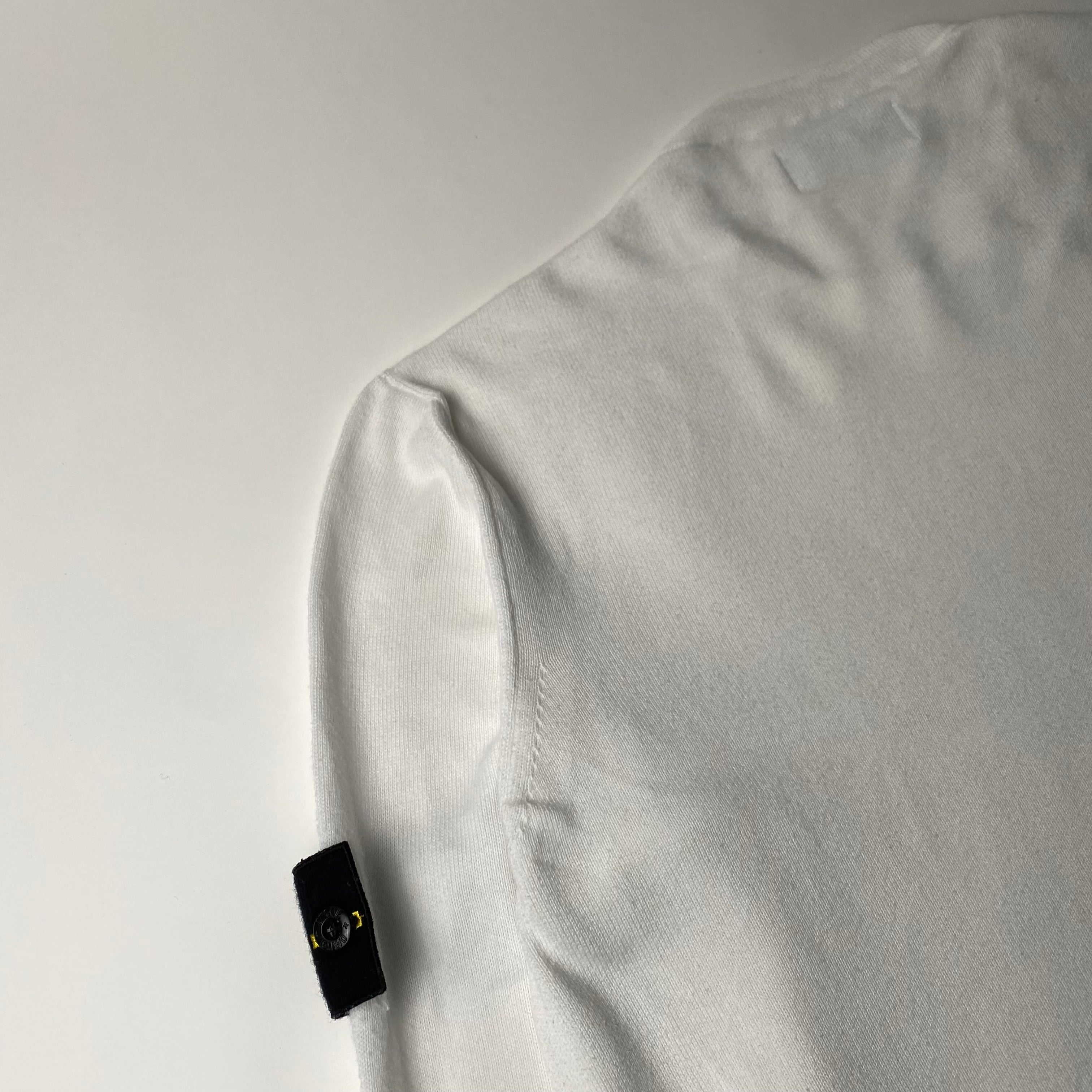 Stone Island White Crew L